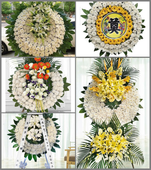 山西长治武乡县蟠龙镇郊口村花圈速递